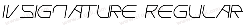 IVSignature Regular字体转换